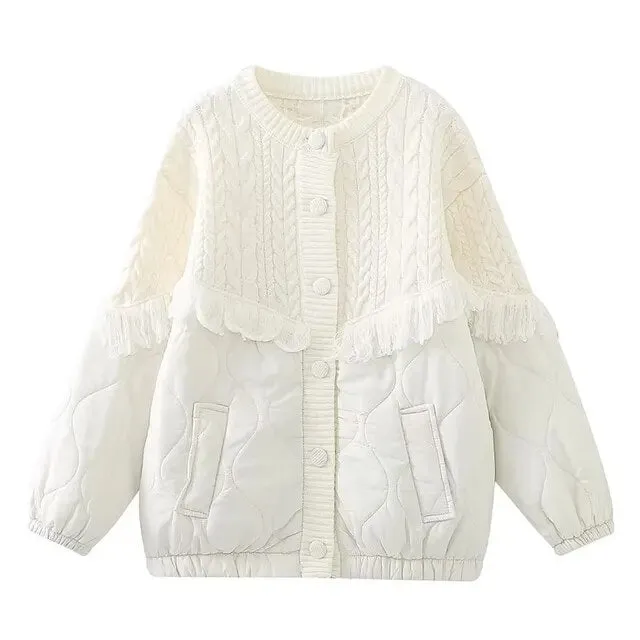 Pre Order:  Quilted Fringe Thick Jacket