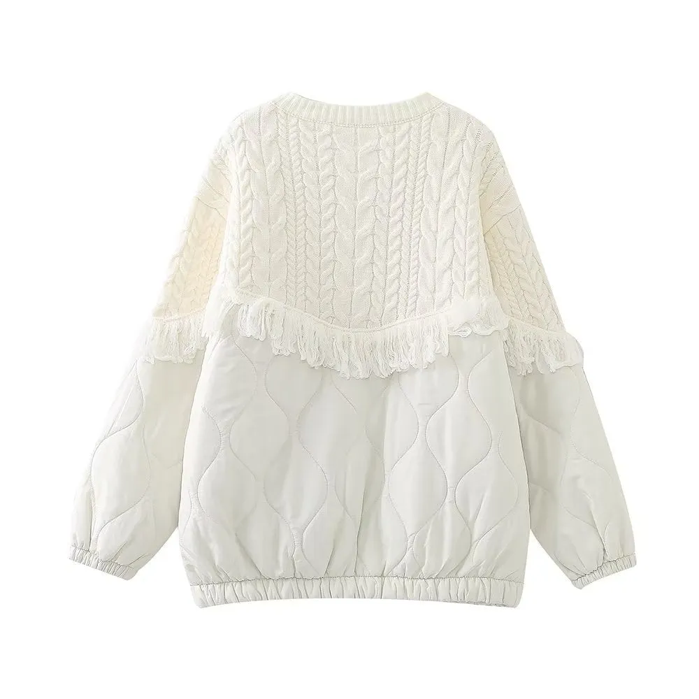 Pre Order:  Quilted Fringe Thick Jacket