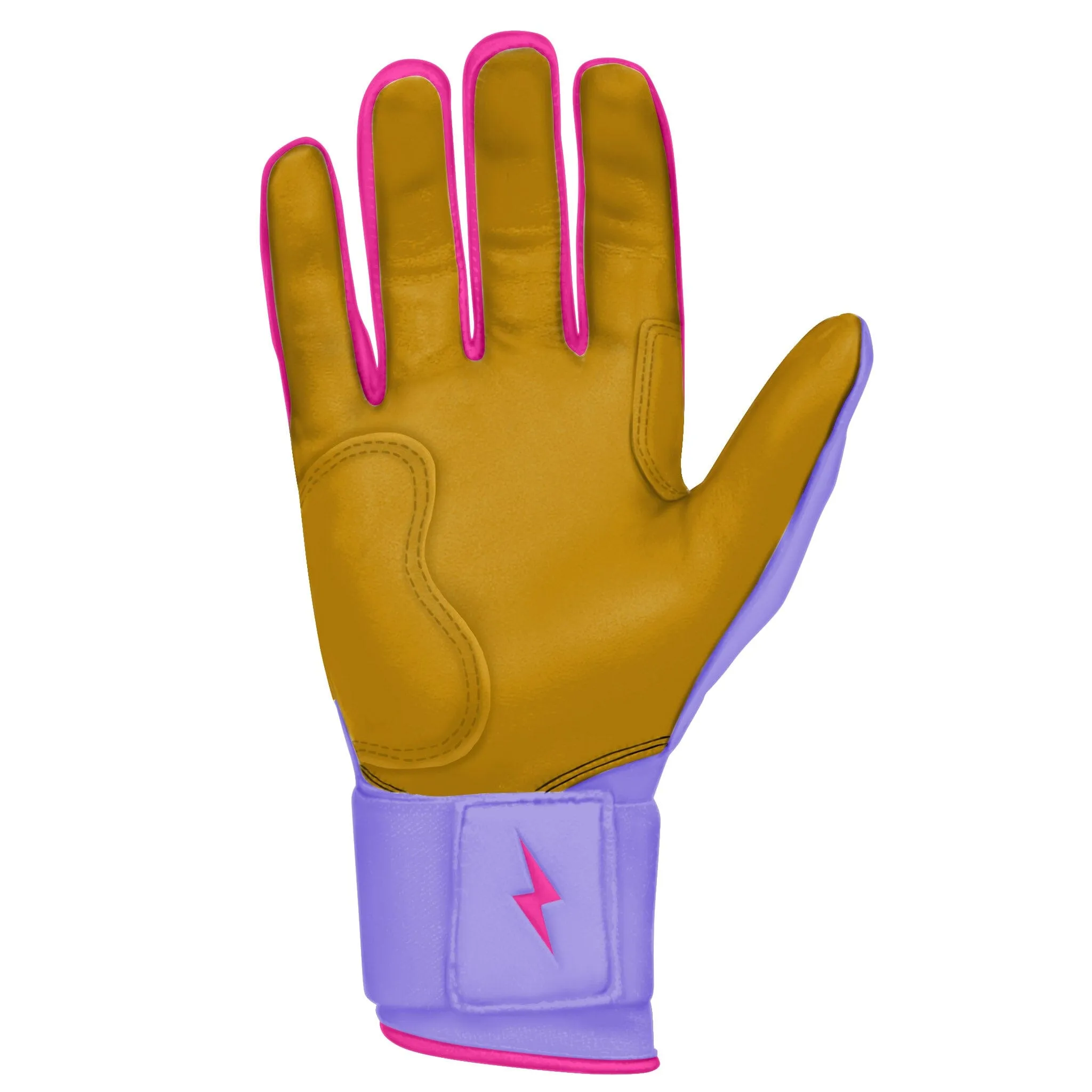 PREMIUM PRO BADER Series Long Cuff Batting Gloves | LAVENDER