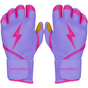 PREMIUM PRO BADER Series Long Cuff Batting Gloves | LAVENDER