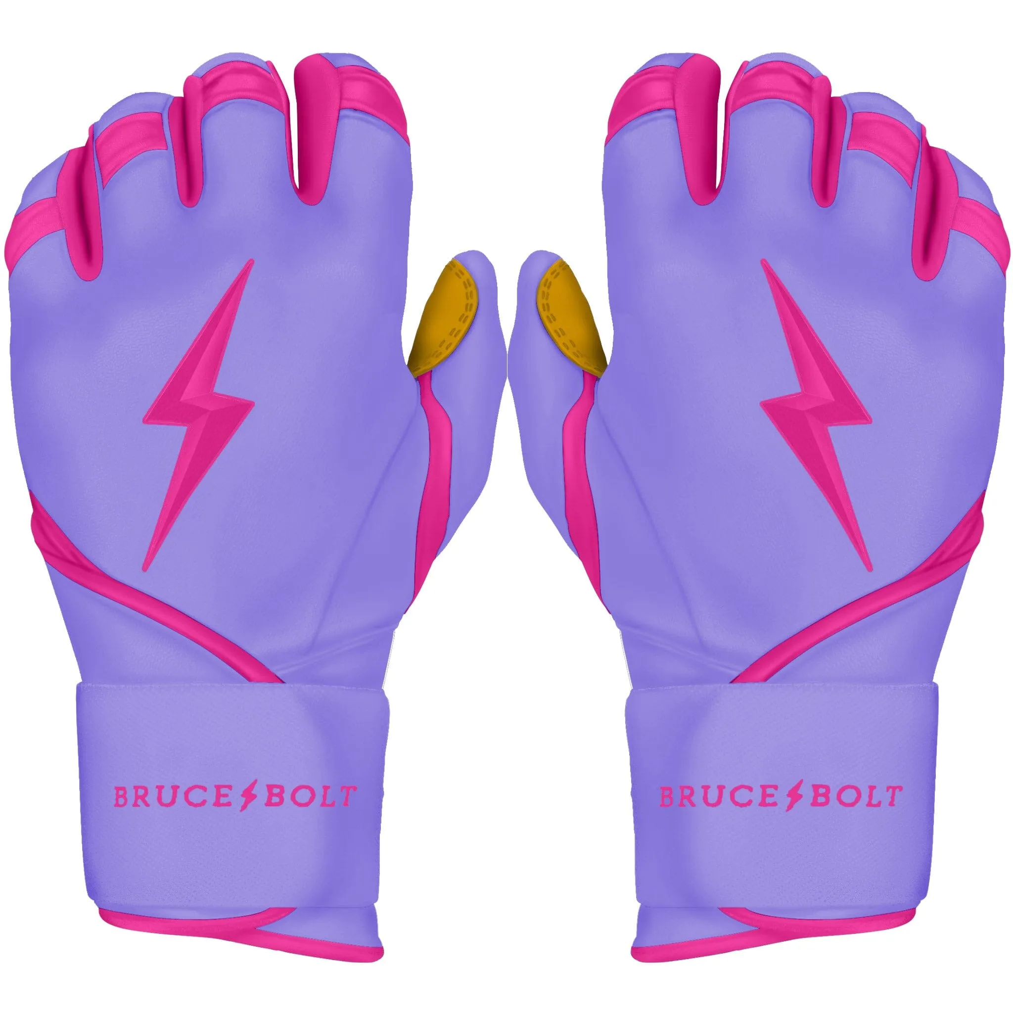 PREMIUM PRO BADER Series Long Cuff Batting Gloves | LAVENDER