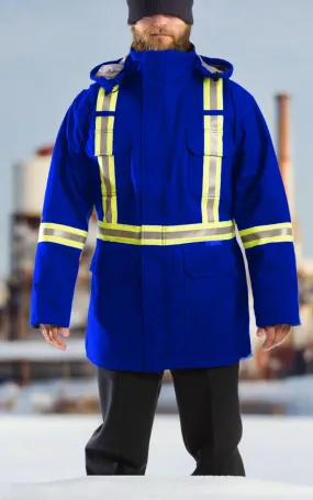 Premium Royal Blue AR/FR Insulated Parka W/CSA Striping