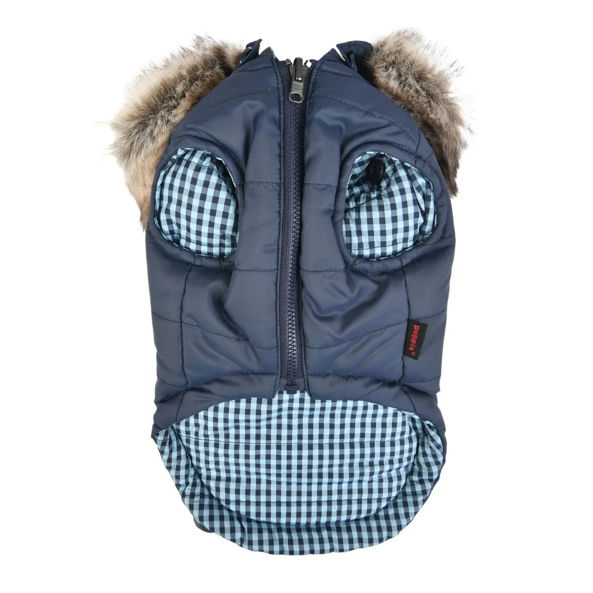 Puppia - Hollis Parker - Reversible Dog Coat - Blue