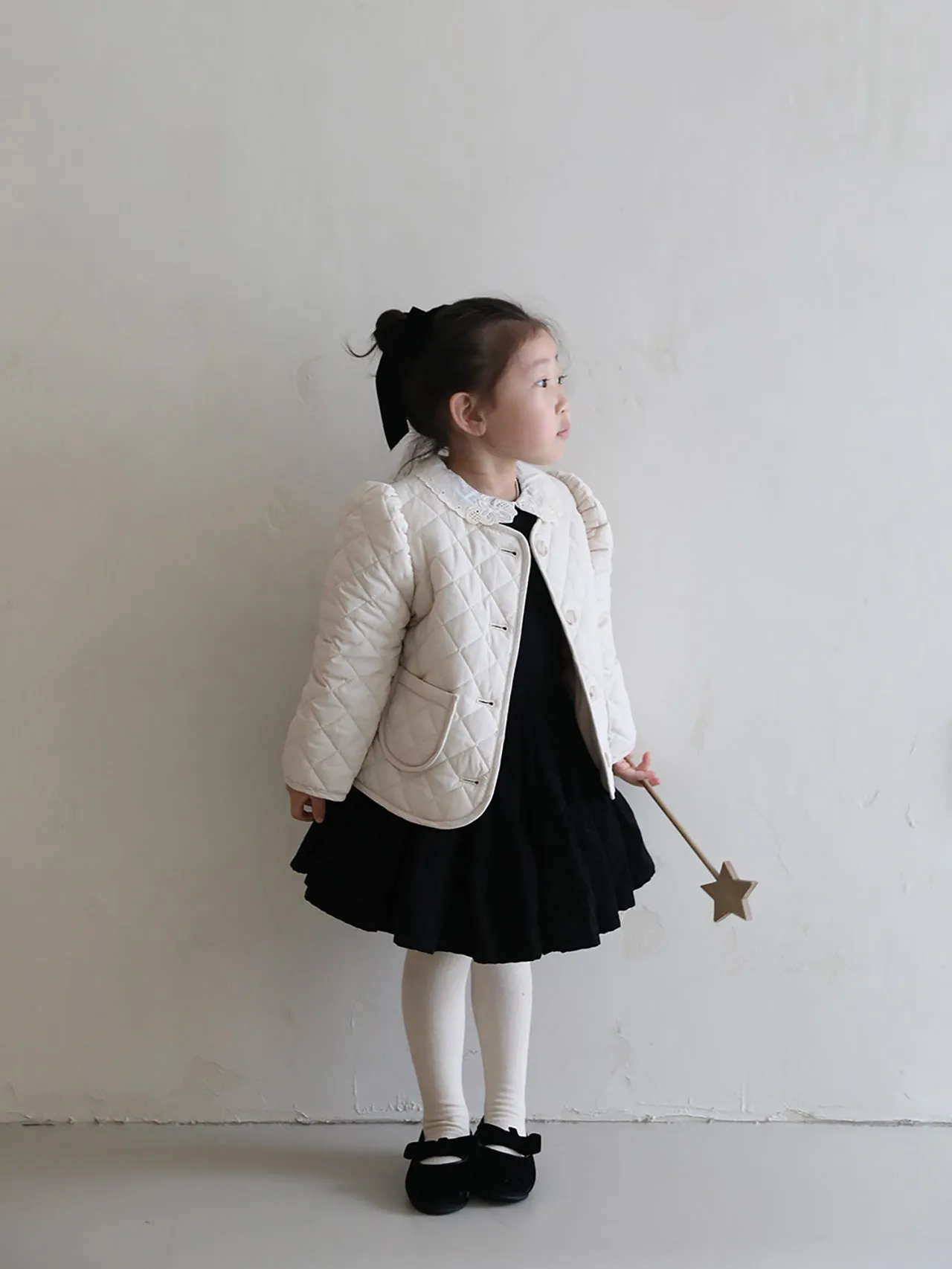 Quilted Puff Jacket _ Cream