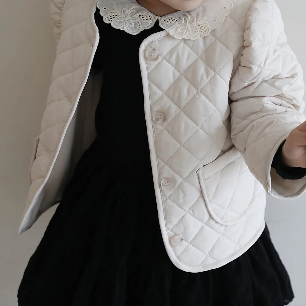 Quilted Puff Jacket _ Cream