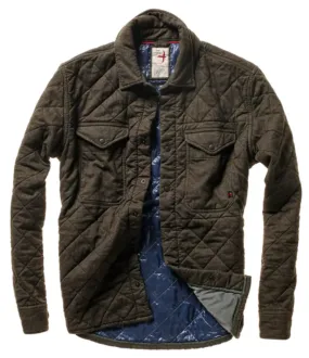 Relwen Tick Weave Shirt Jacket Dk. Loden