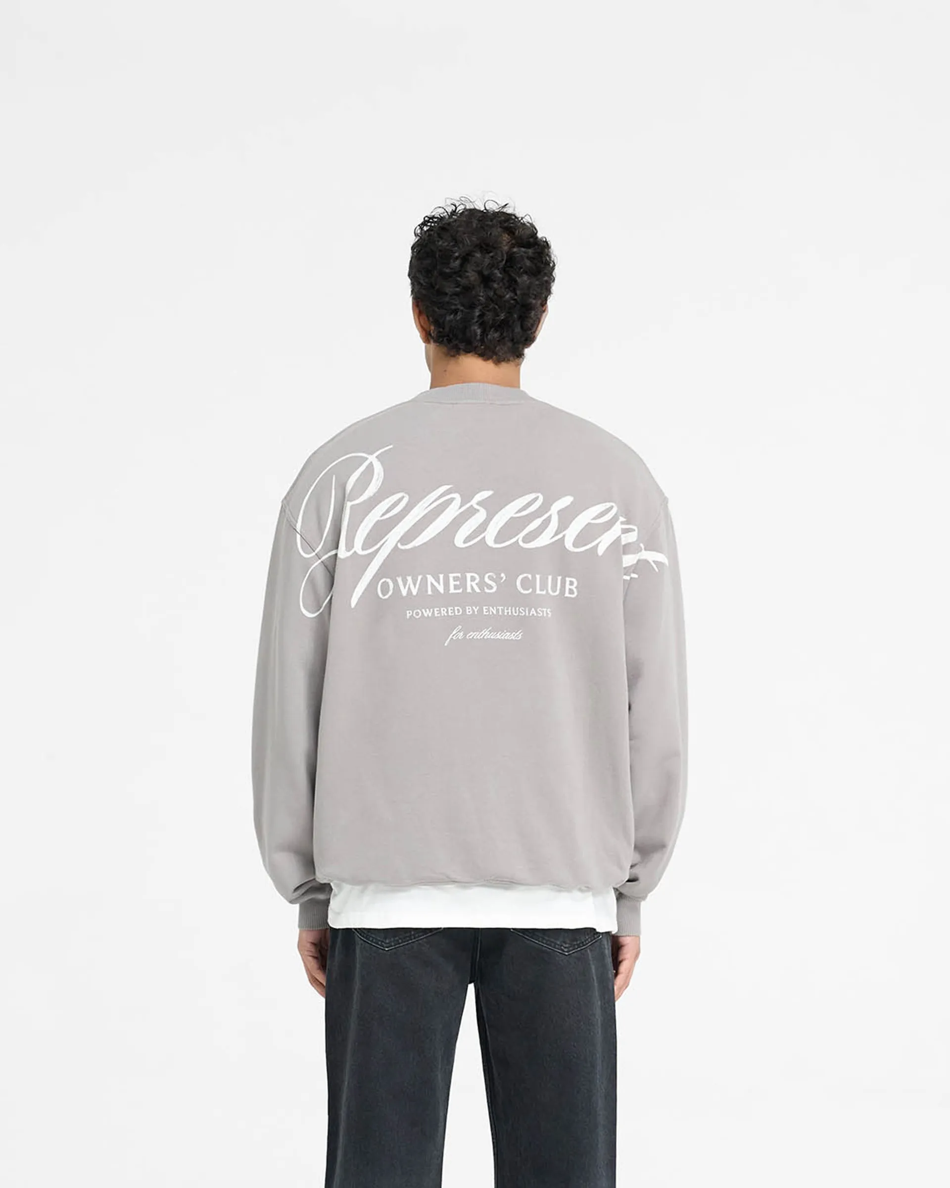 Represent Owners Club Script Sweater - Slate