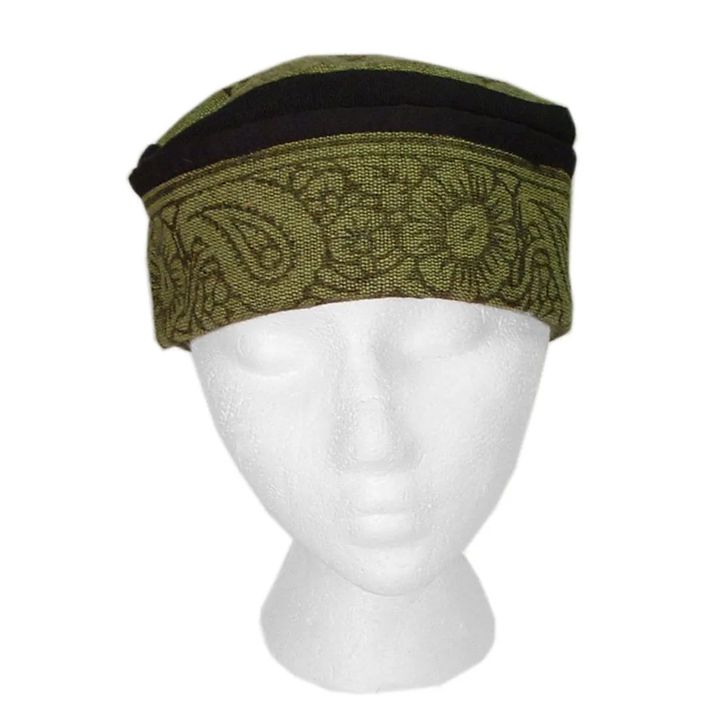 Reversible Heavy Cotton Blockprint Skull Cap