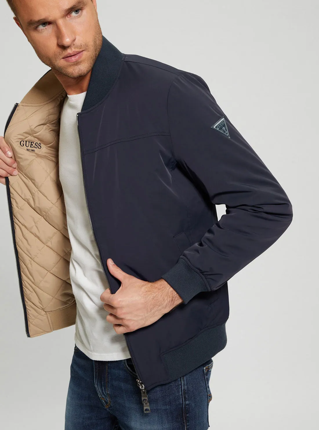 Reversible Quilted Flight Jacket