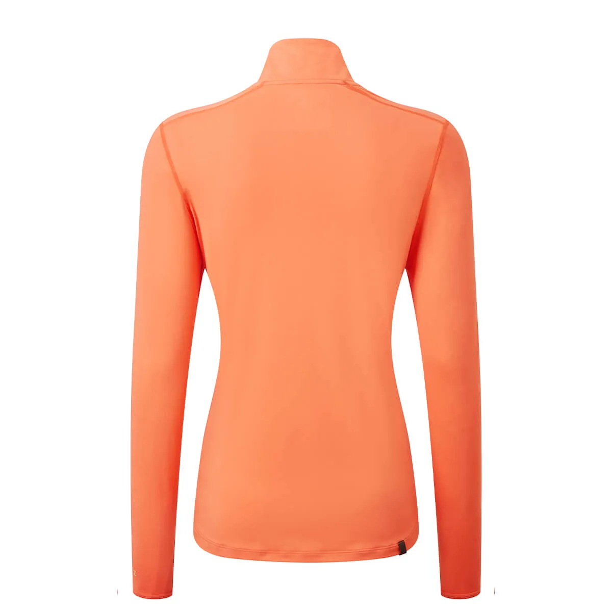 Ronhill Tech Thermal 1/2 Zip Tee Womens | Peach/lemongrass