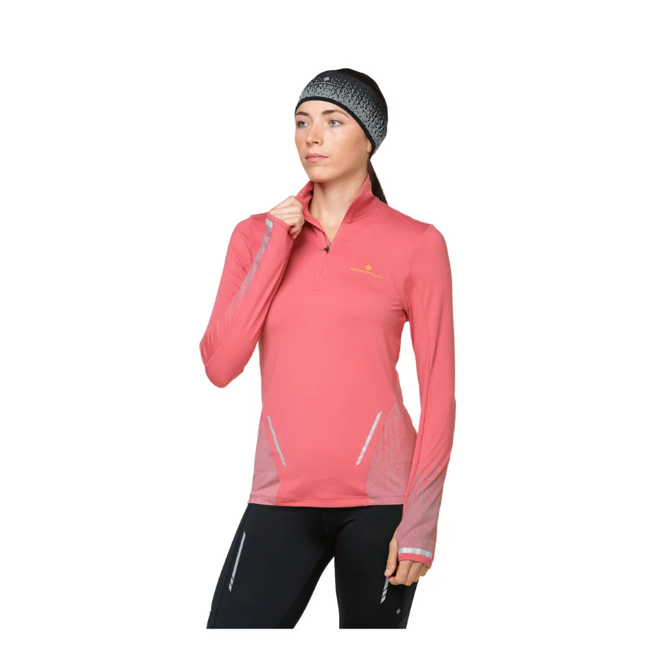 Ronhill Women's Tech Reflect 1/2 Zip Top in Salsa/Reflect AW24