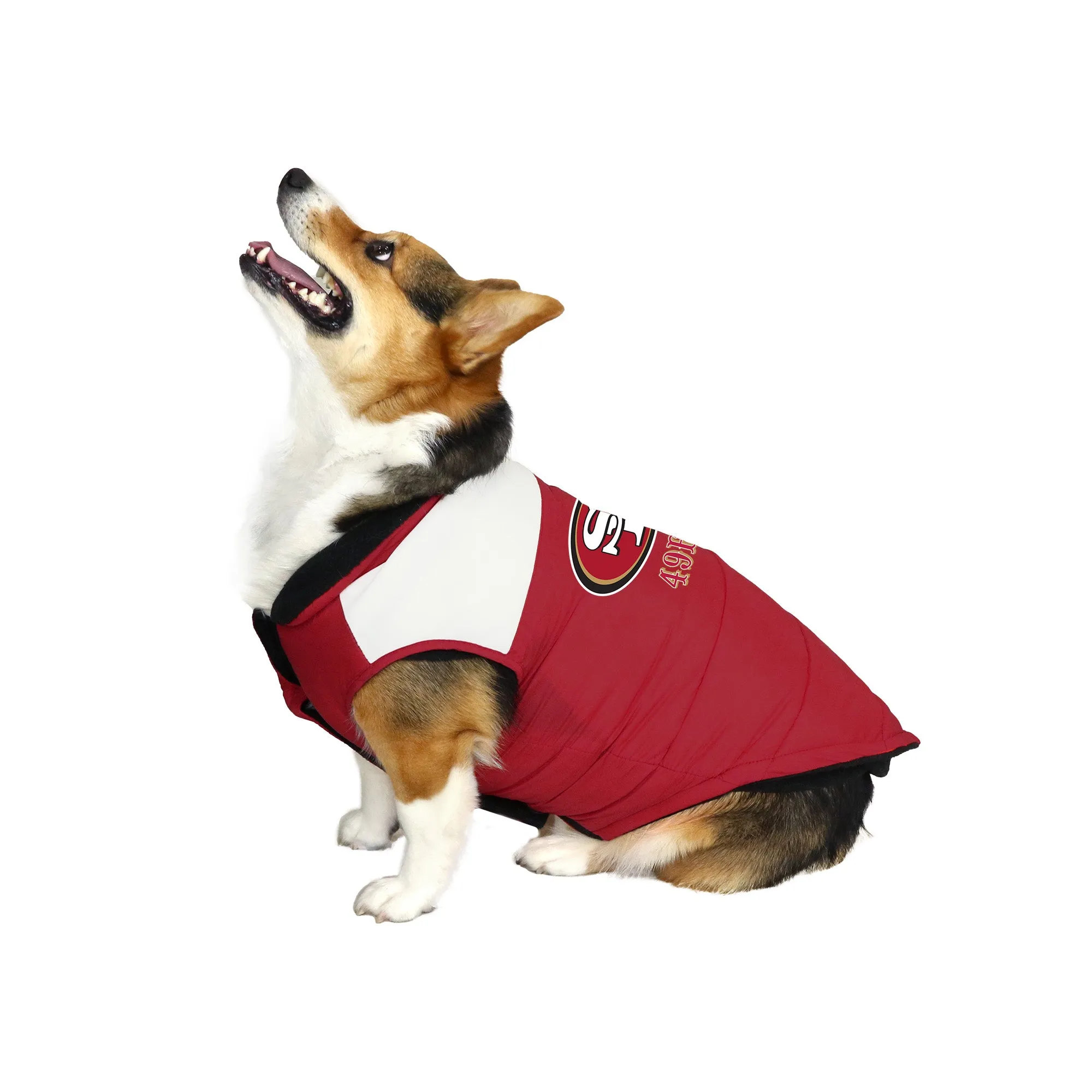 San Francisco 49ers Pet Parka Puff Vest