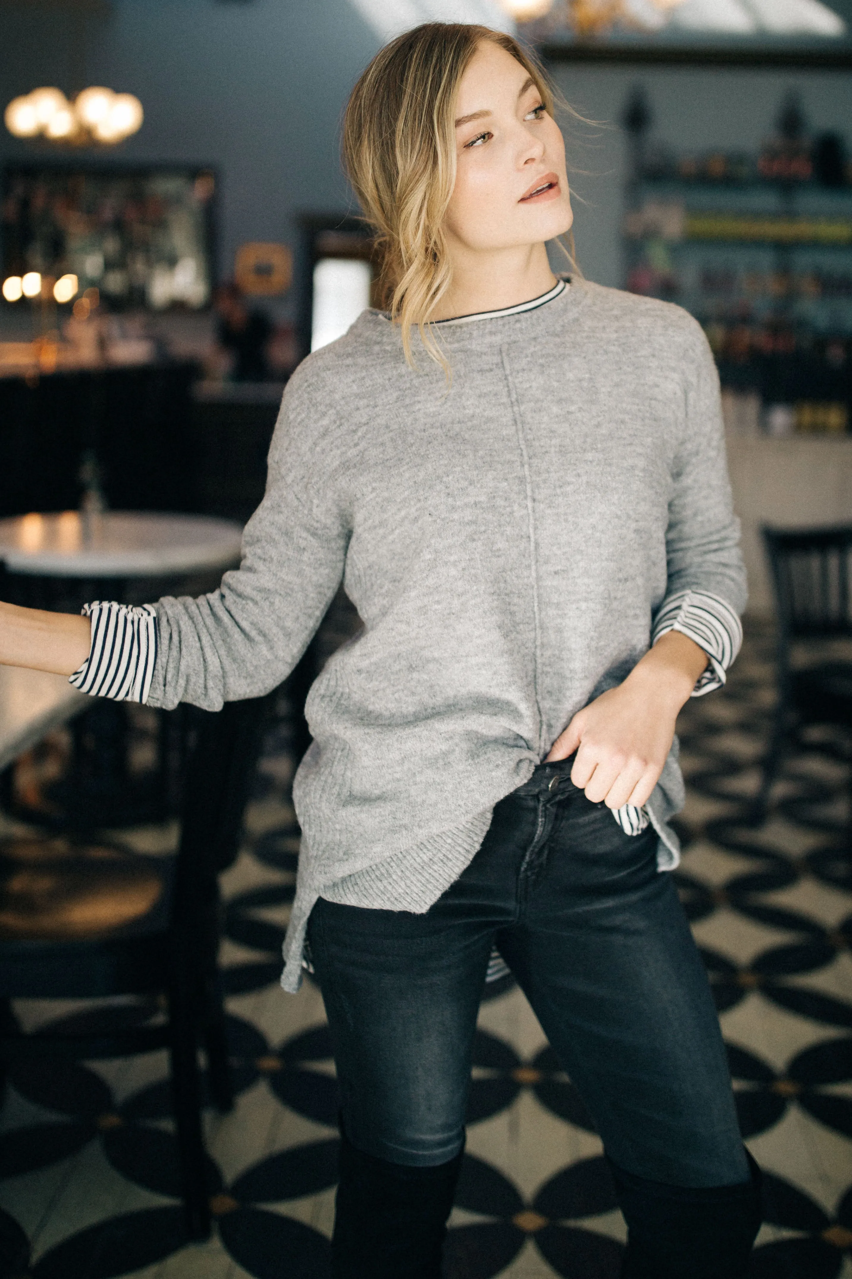 Serina Sweater in Grey