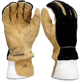 Shelby Specialty Gloves 5002 Pigskin, Wildland/Rescue, NFPA Glove, Tan/Black, 1 Pair