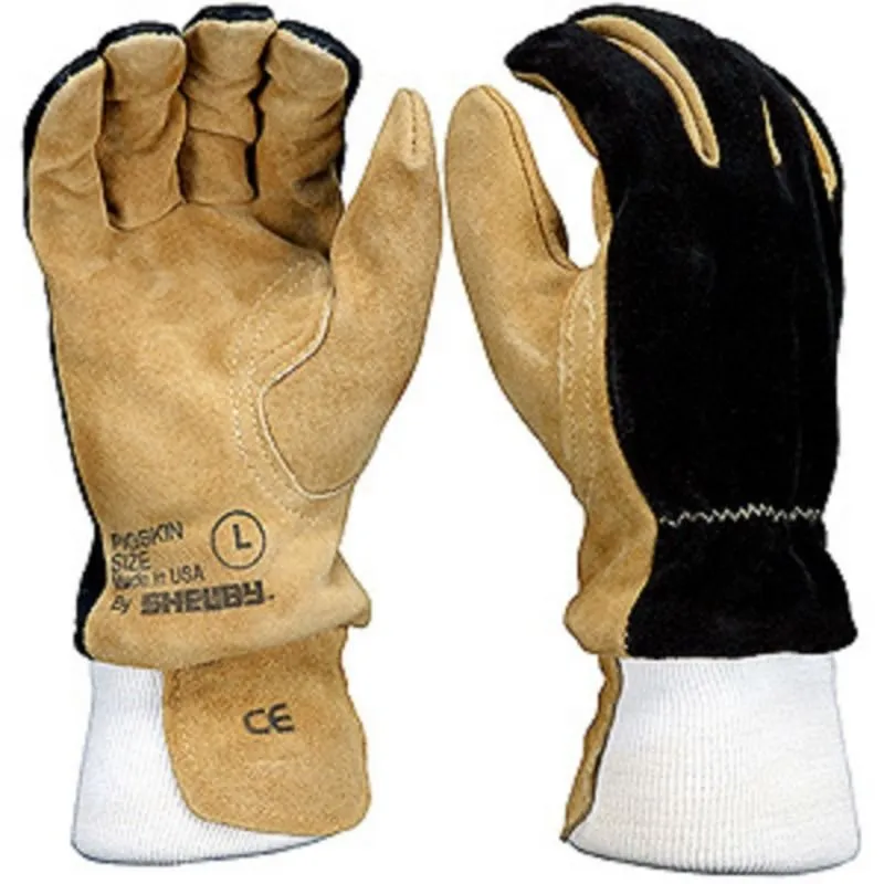 Shelby Specialty Gloves 5002 Pigskin, Wildland/Rescue, NFPA Glove, Tan/Black, 1 Pair