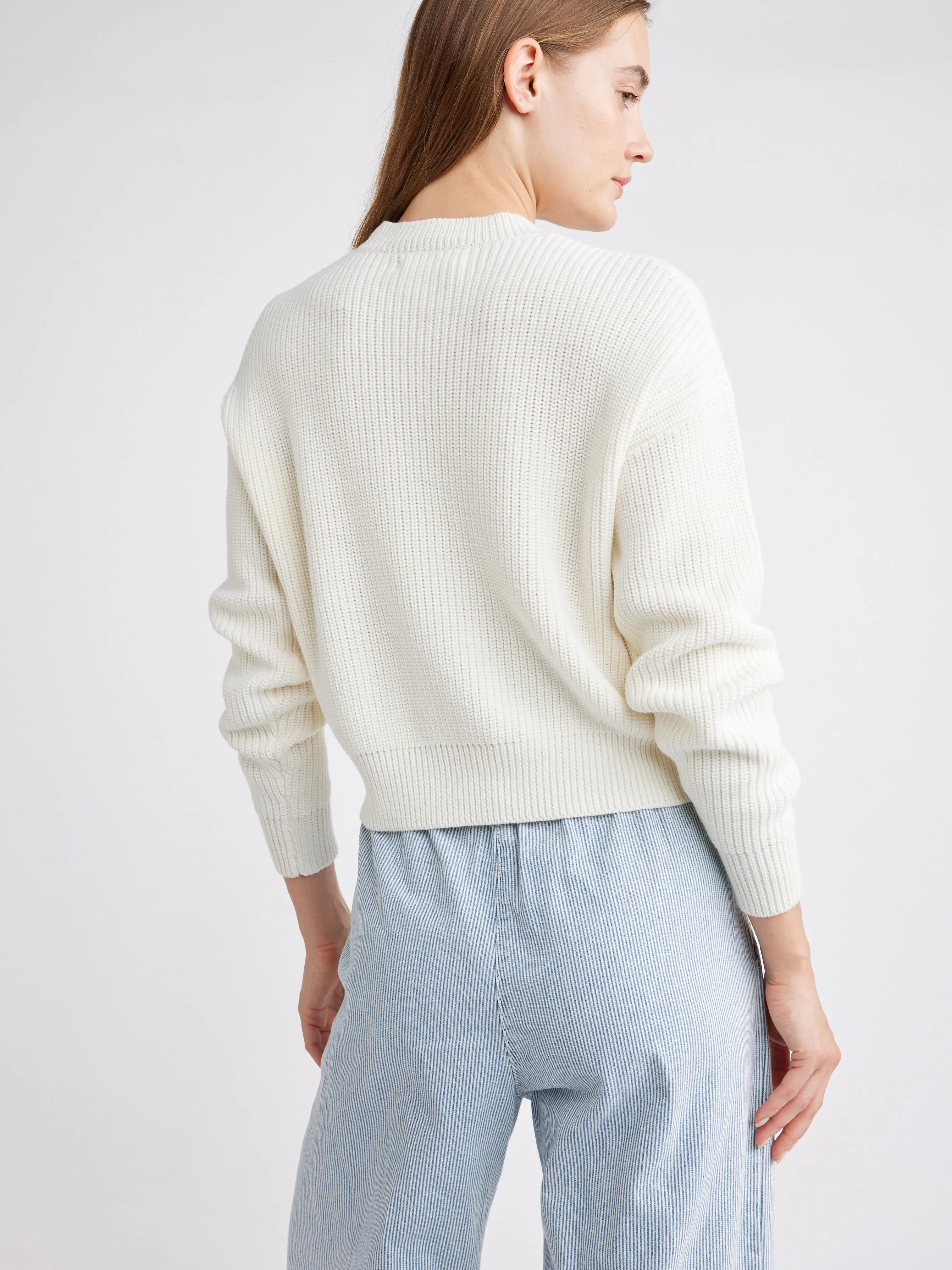 Siobhán Crew L/S Crop Sweater