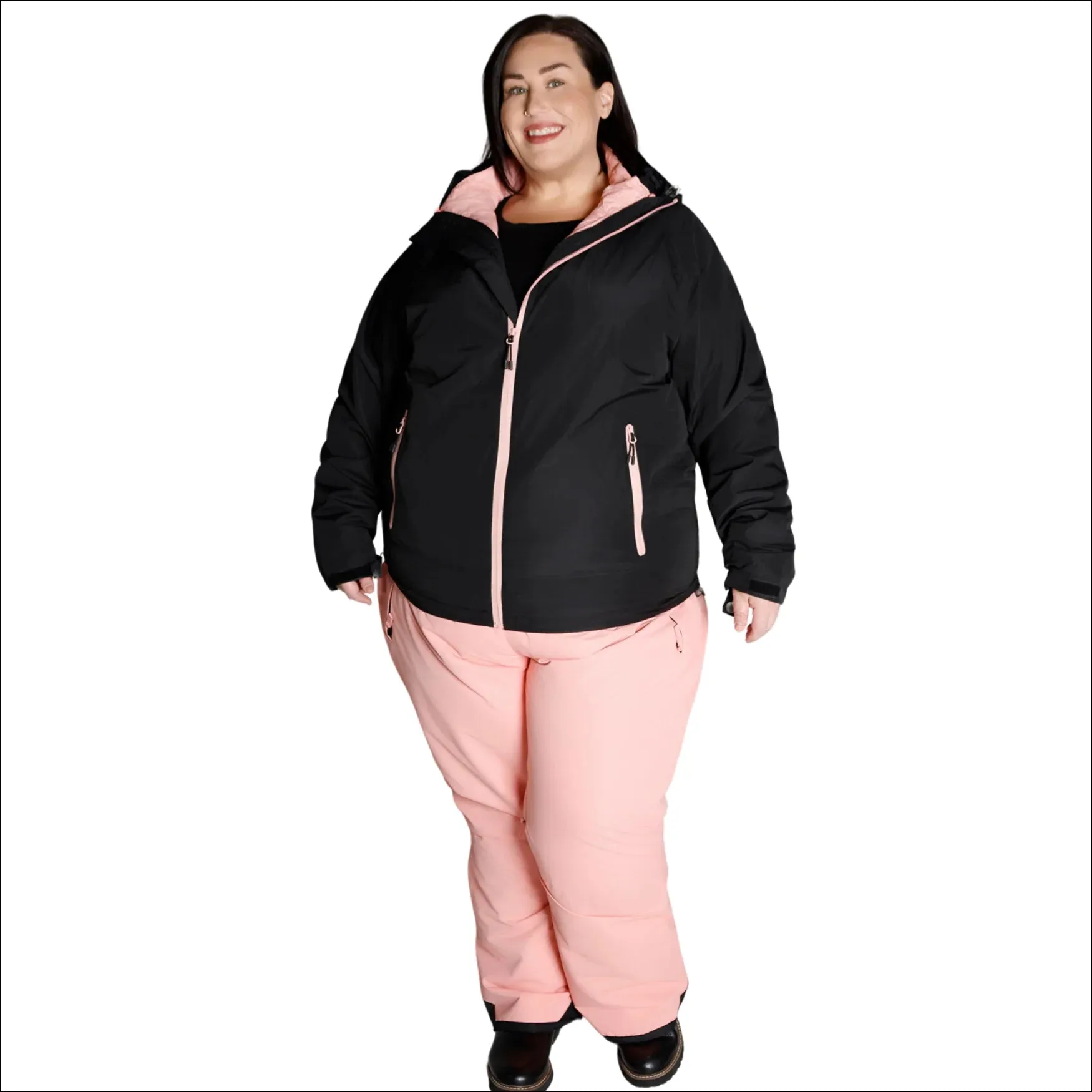 Snow Country Outerwear Women’s Plus Size Alps 3-in-1 Winter Down Alternative Coat 1X - 6X