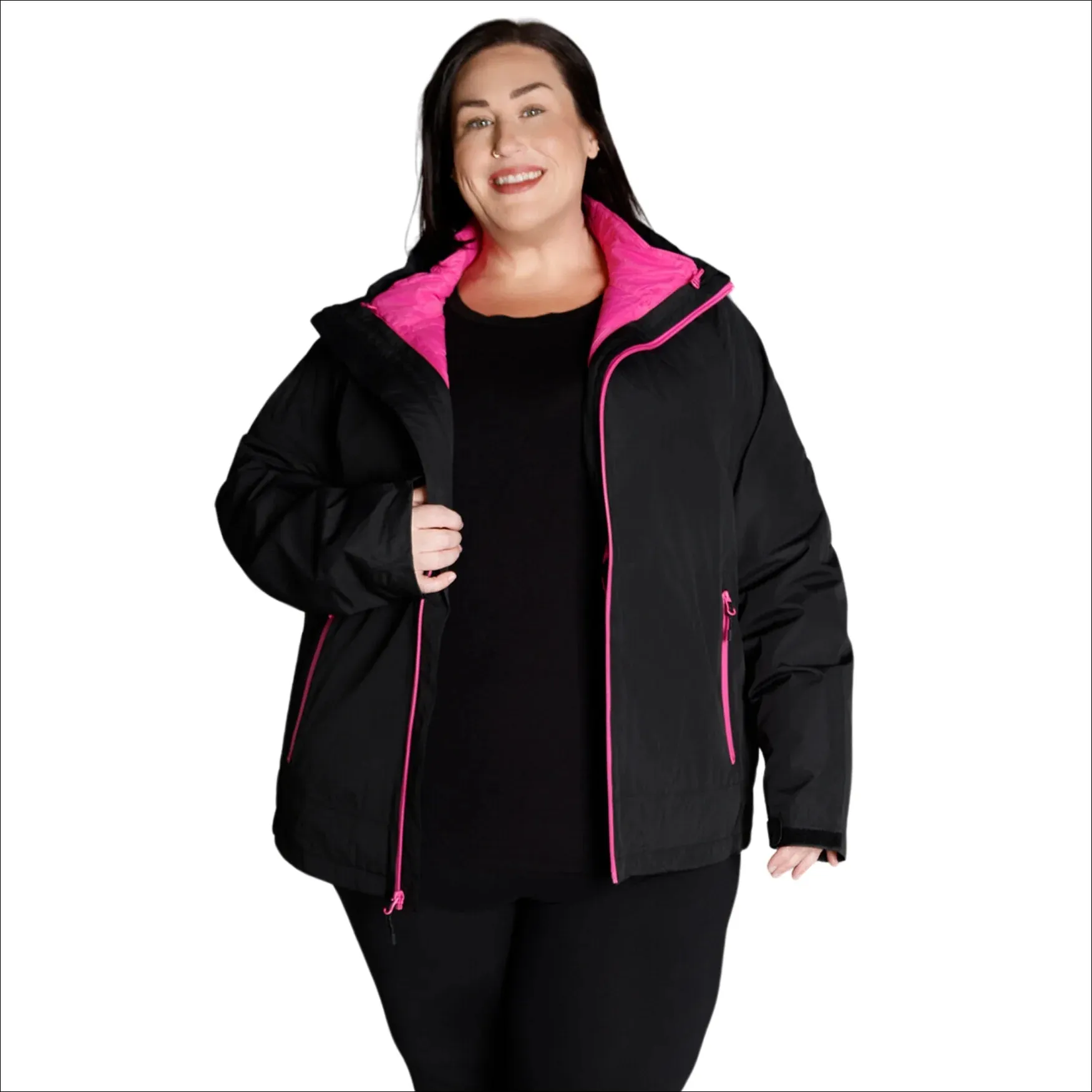 Snow Country Outerwear Women’s Plus Size Alps 3-in-1 Winter Down Alternative Coat 1X - 6X