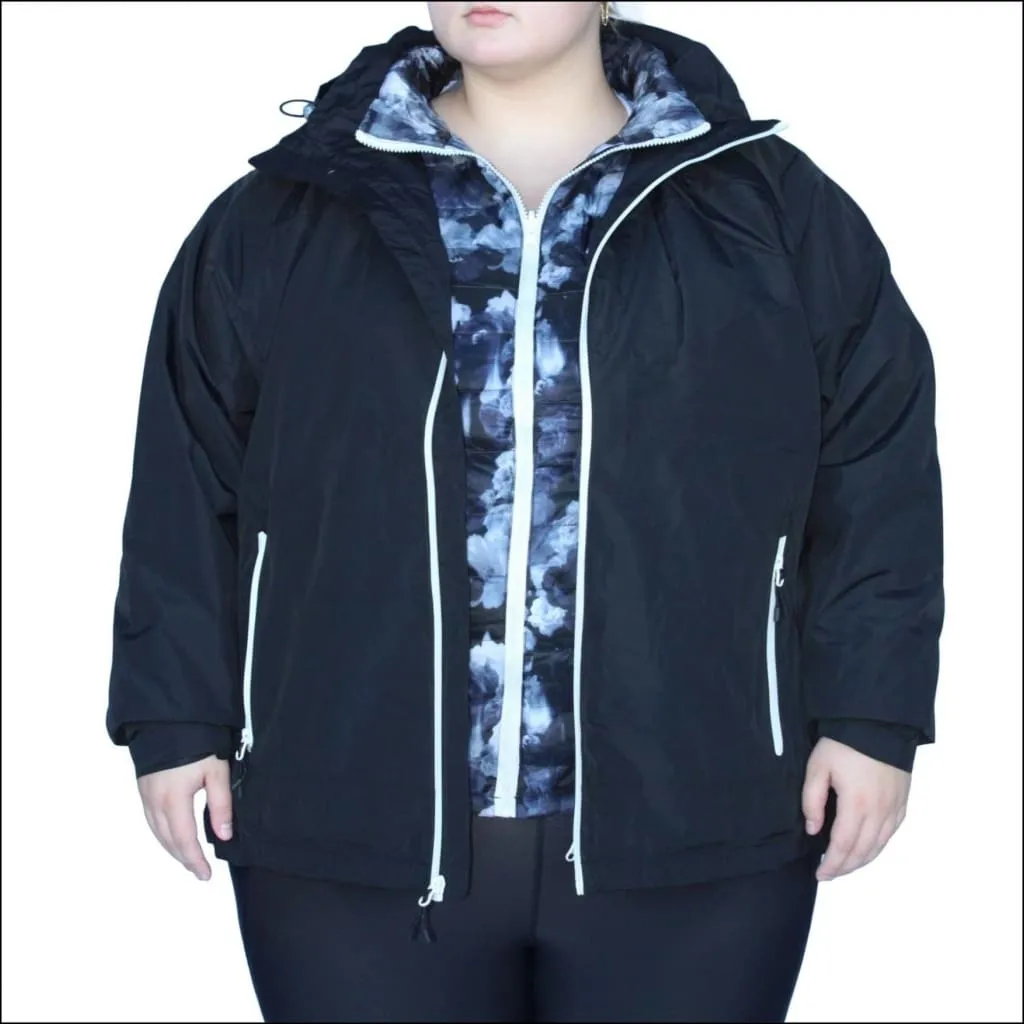 Snow Country Outerwear Women’s Plus Size Alps 3-in-1 Winter Down Alternative Coat 1X - 6X