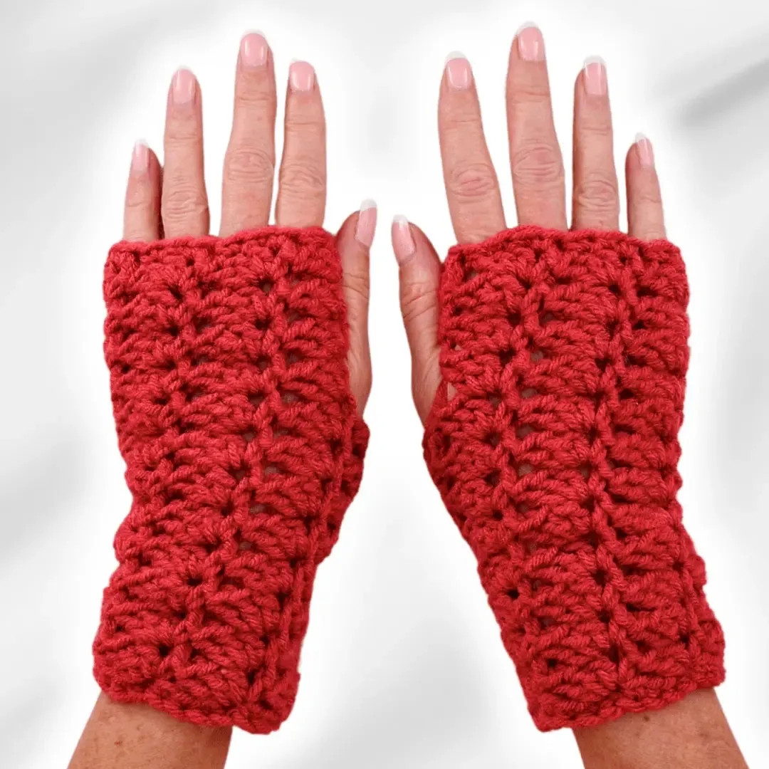 Sober Granny in a Spiral Crochet Fingerless Gloves – Easy and Stylish Pattern