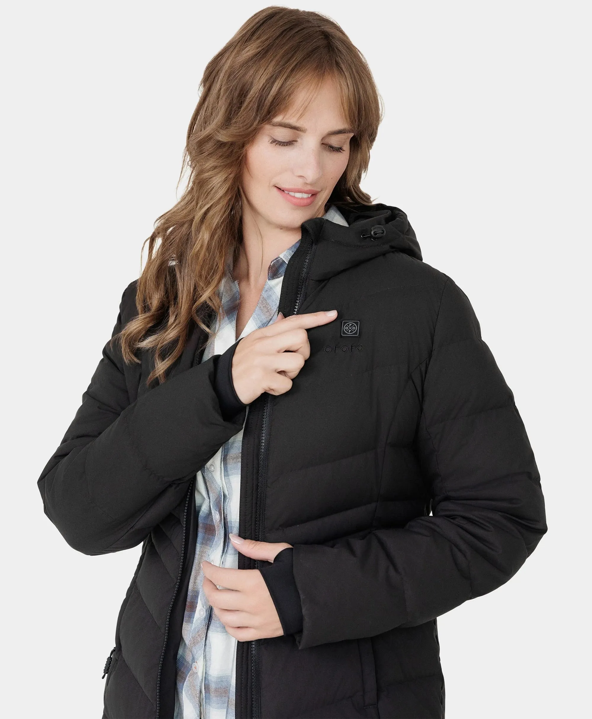 SOHO Women's Heated Down Parka Jacket (Apparel Only)