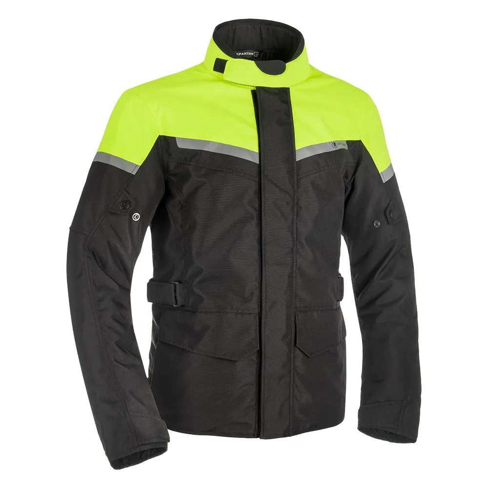 Spartan Long WP Men's Motorbike Jacket Black/Fluo