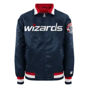 Starter Washington Wizards Navy Satin Zip Jacket