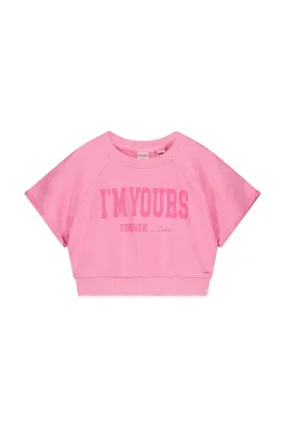 Teen Collab Luna Short Sleeve Sweater Lady Pink