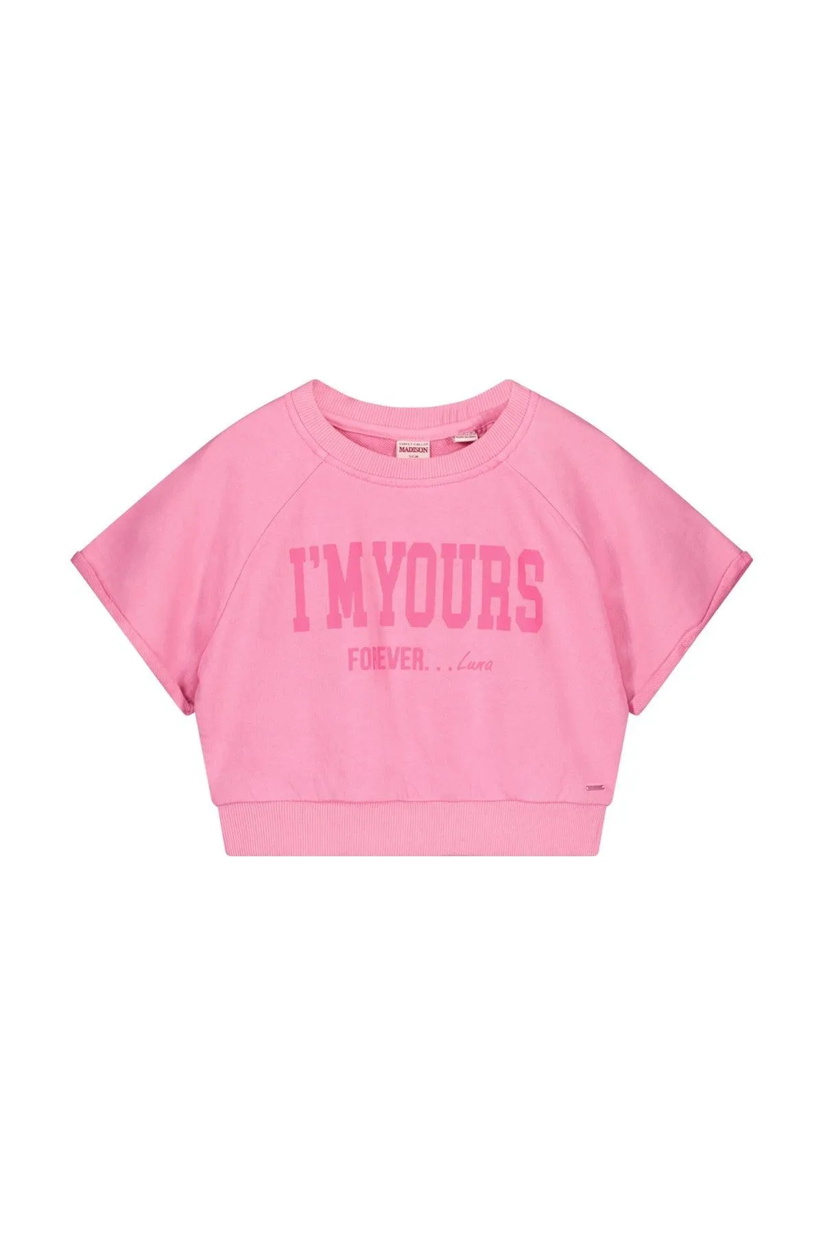 Teen Collab Luna Short Sleeve Sweater Lady Pink