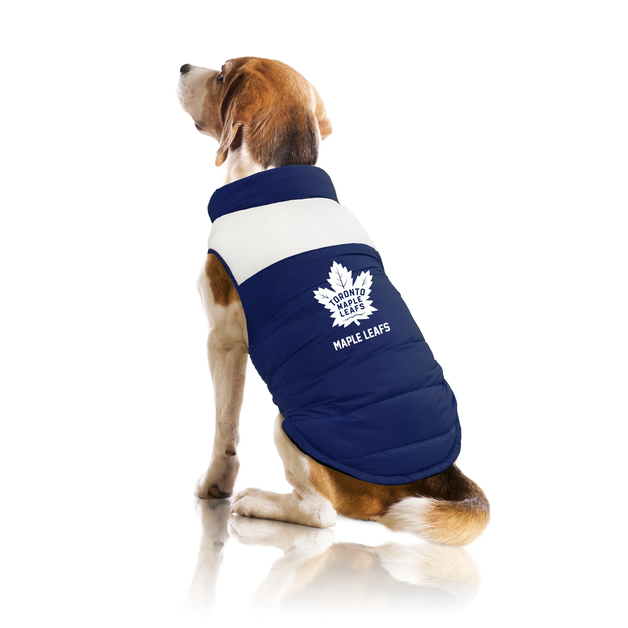 Toronto Maple Leafs Pet Parka Puff Vest