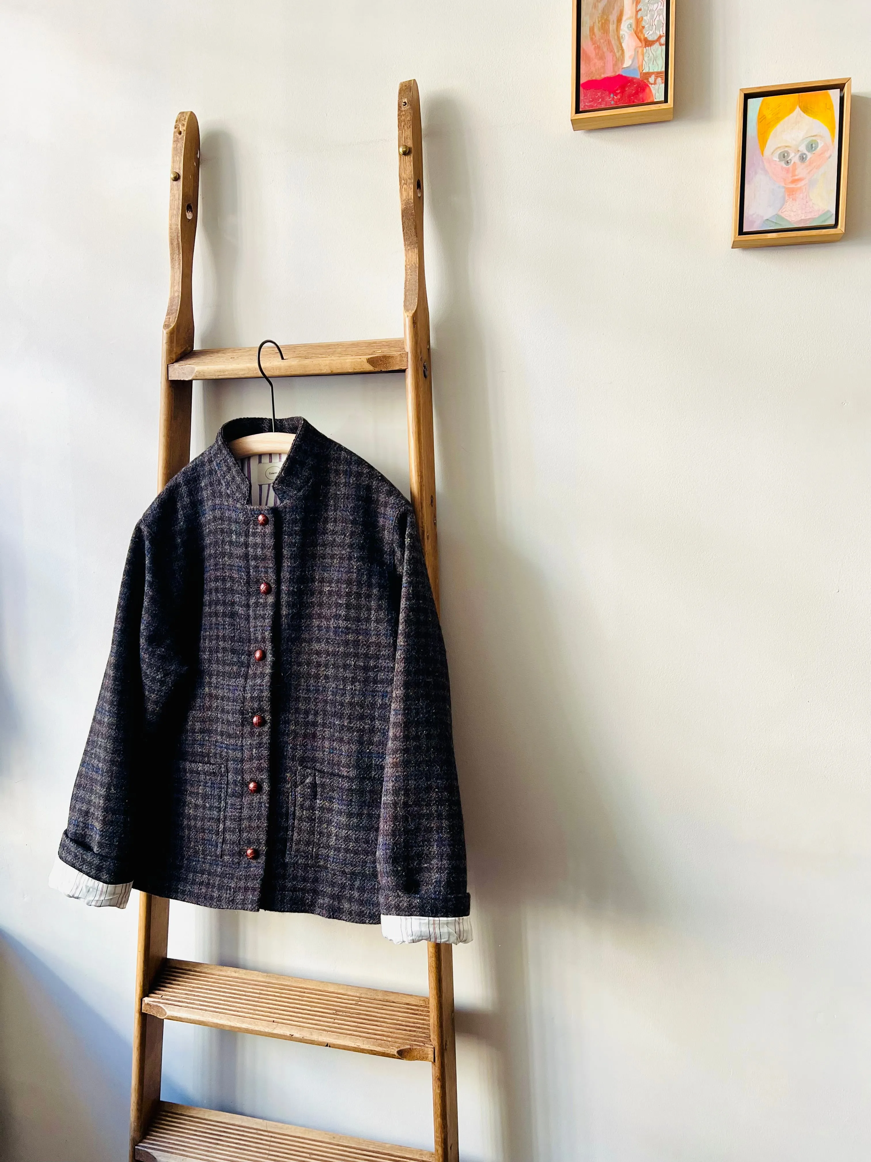 Tweed Painter Jacket / Gray Check