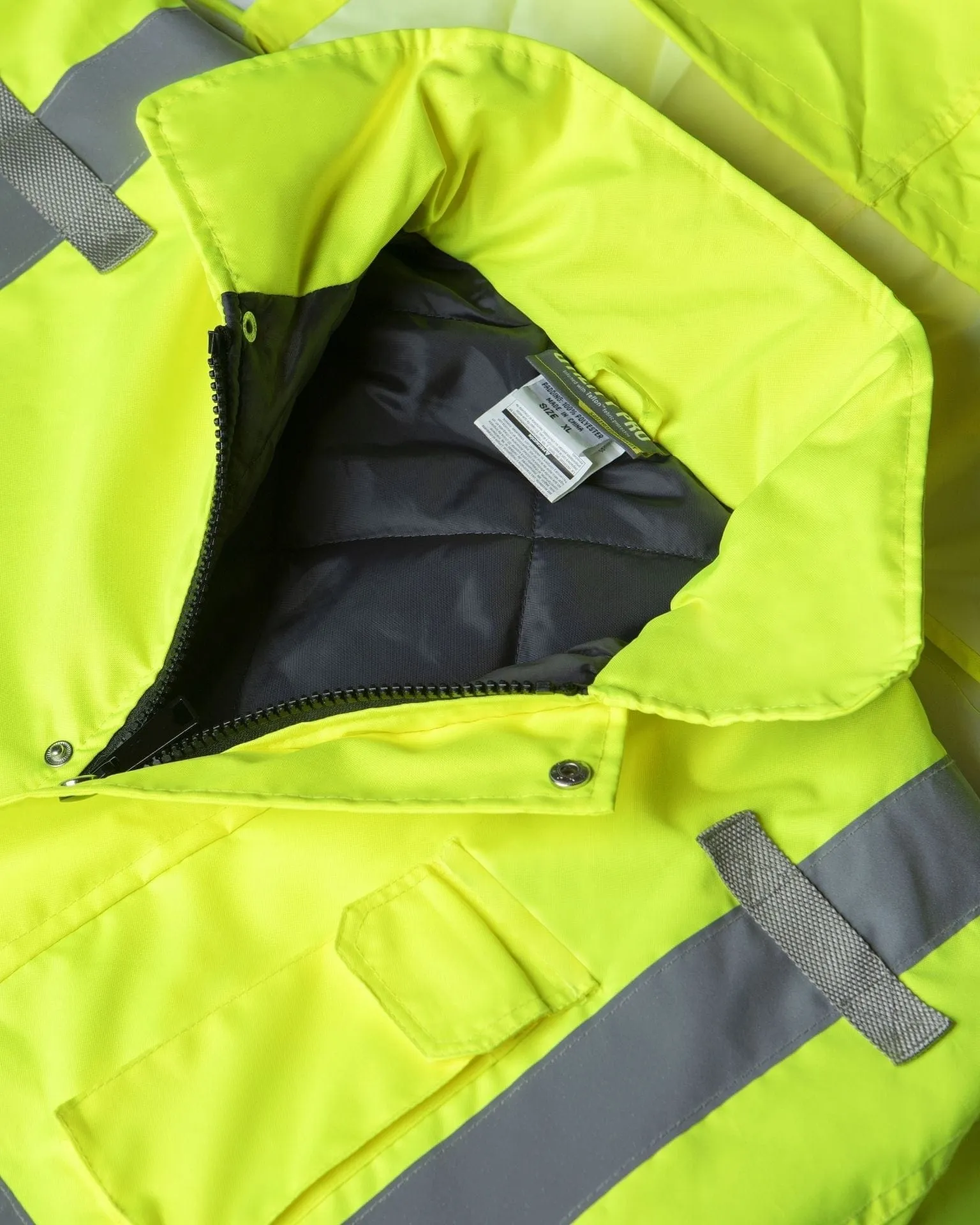 UHV562 HiVis Quilt Lined Bomber Jacket