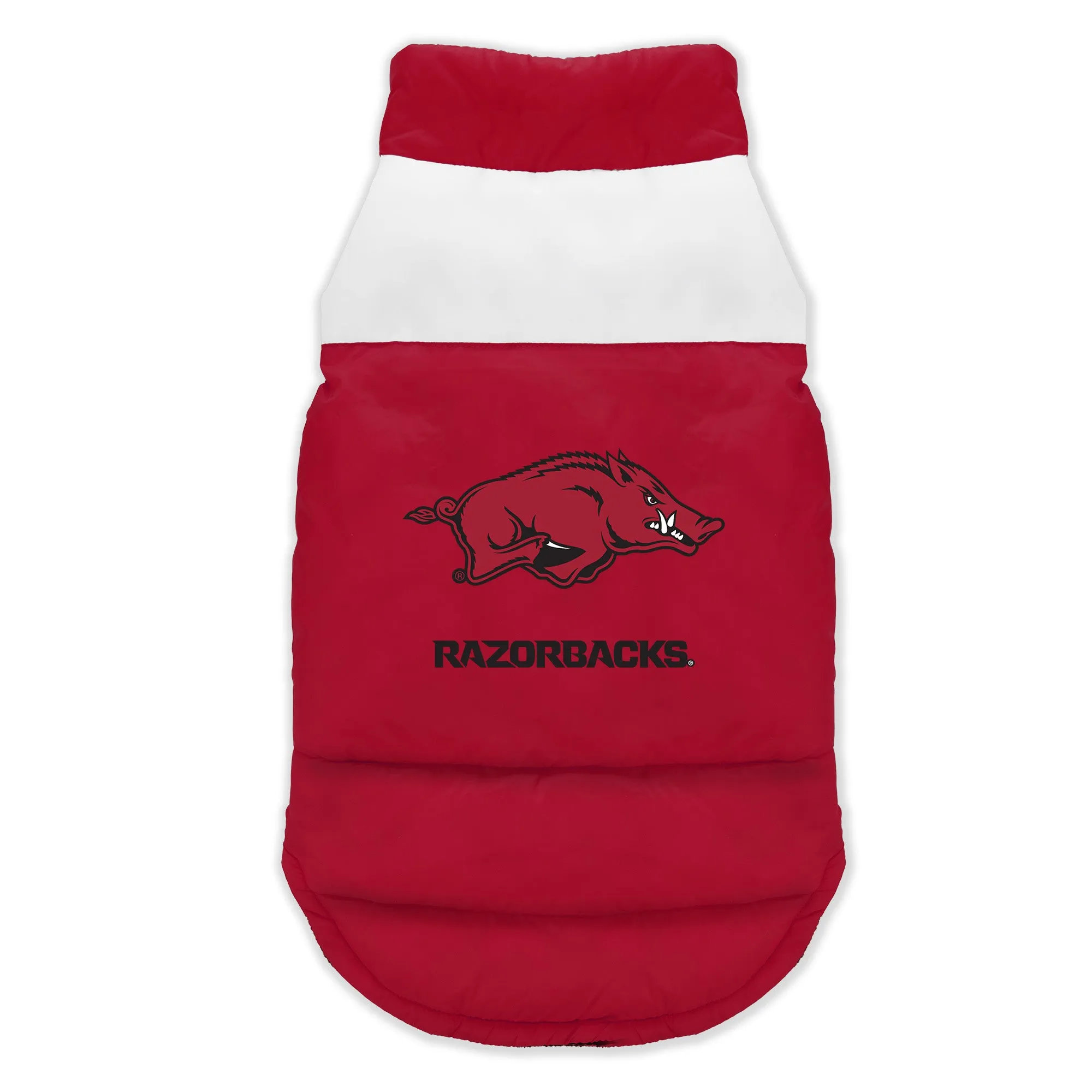 University of Arkansas Pet Parka Puff Vest