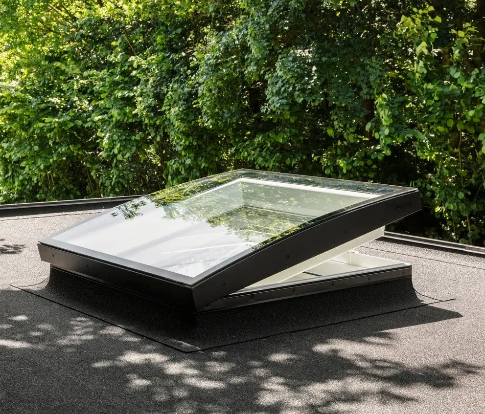 VELUX CVU 120090 1093 INTEGRA® SOLAR Curved Glass Rooflight Package 120 x 90 cm (Including CVU Triple Glazed Base & ISU Curved Glass Top Cover)