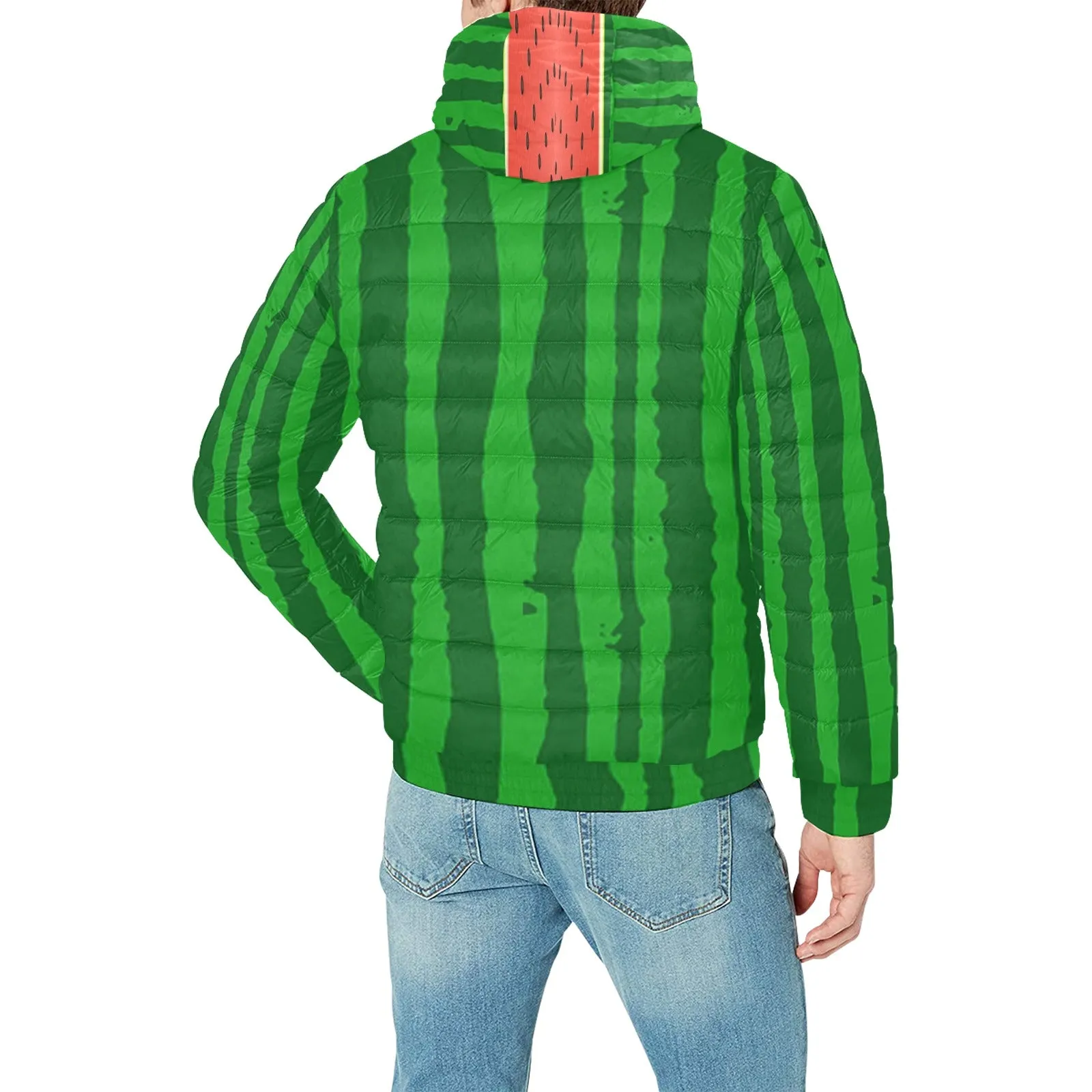 WATERMELON Men's Padded Hooded Jacket