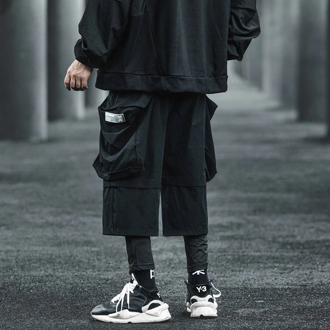 WLS Dark Double Effect Cargo Pants