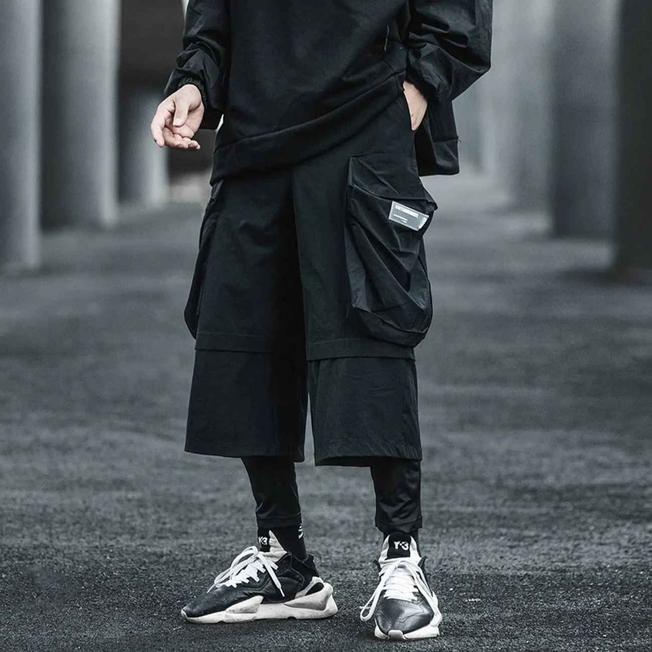 WLS Dark Double Effect Cargo Pants