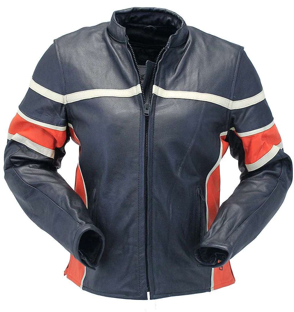 Women's Black & Orange Armor Jacket #L25AZOK ()