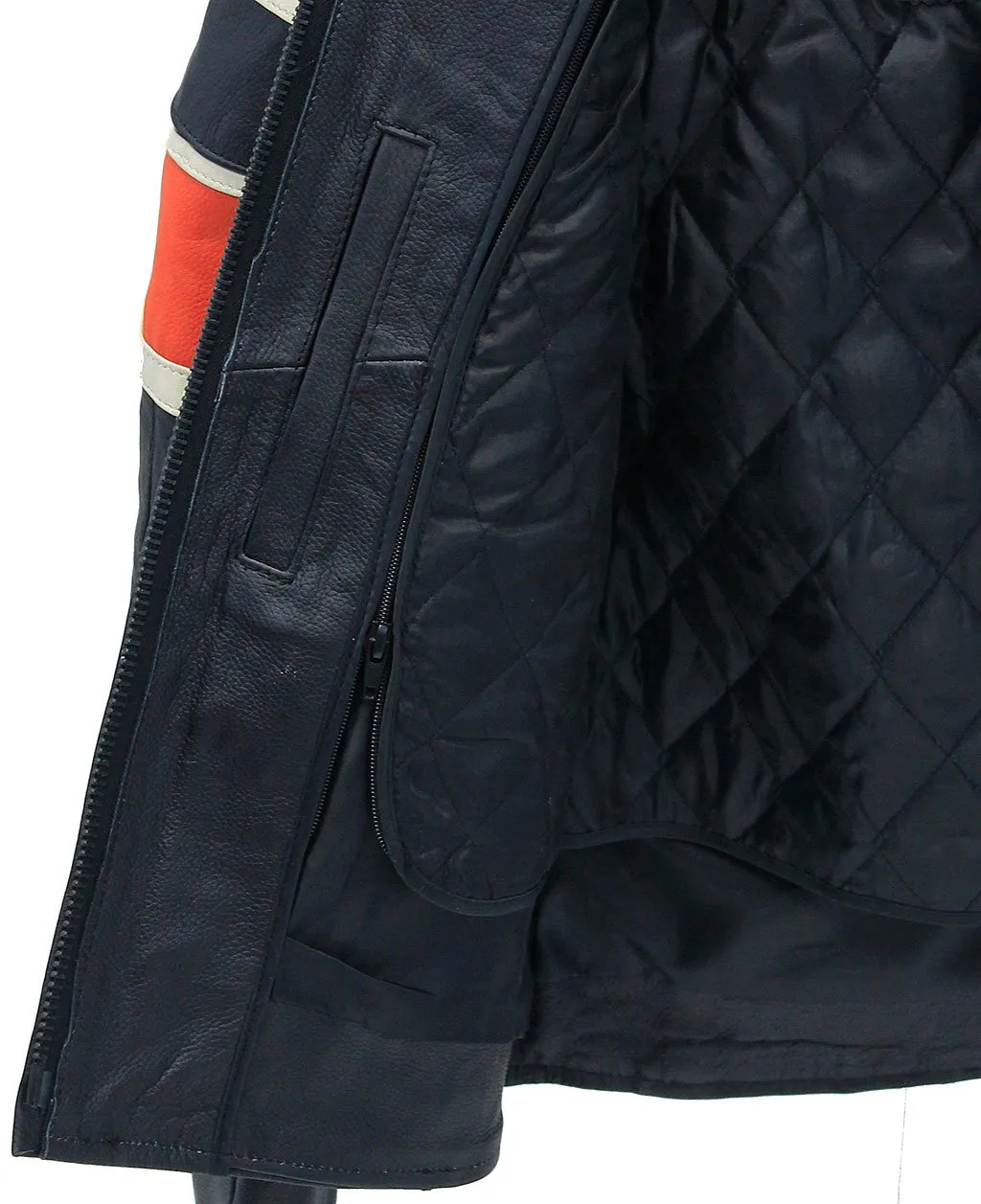 Women's Black & Orange Armor Jacket #L25AZOK ()