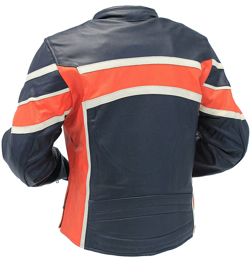 Women's Black & Orange Armor Jacket #L25AZOK ()