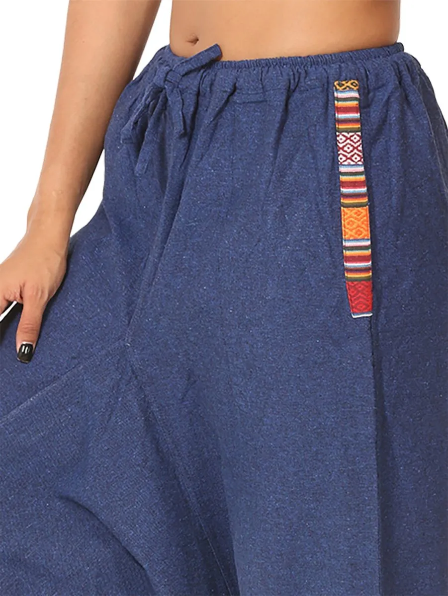 Women's Harem Pants | Dark Blue | Fits Waist Size 28" to 36"