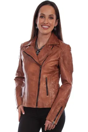 Women's Scully Leather Motorcycle Jacket #L87