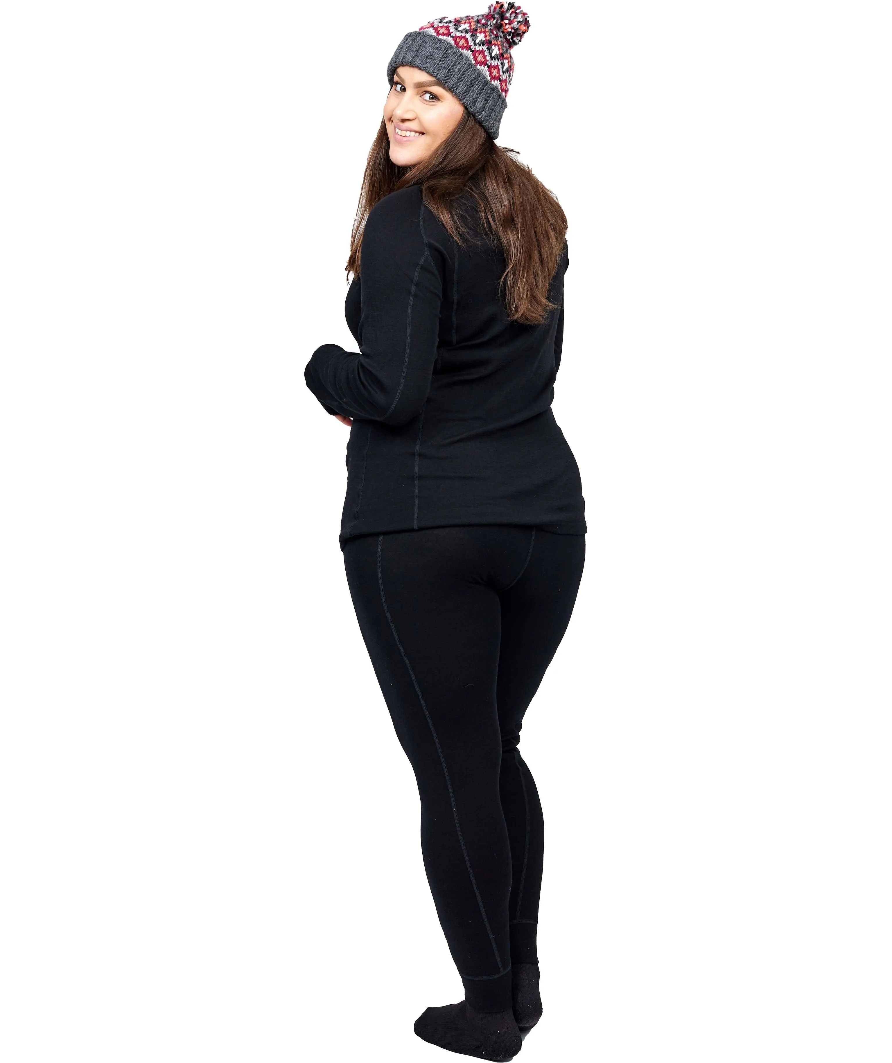 XTM Siberia Merino Wool Plus Size Thermal Pants Black XL-7XL