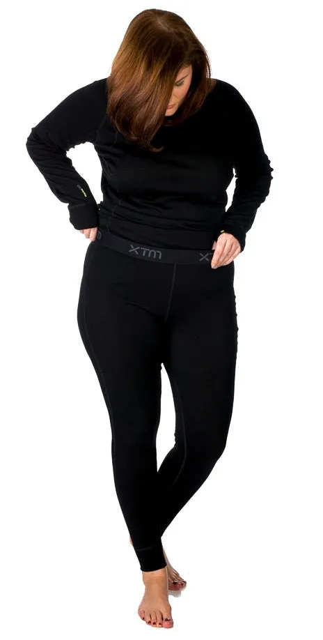 XTM Siberia Merino Wool Plus Size Thermal Pants Black XL-7XL