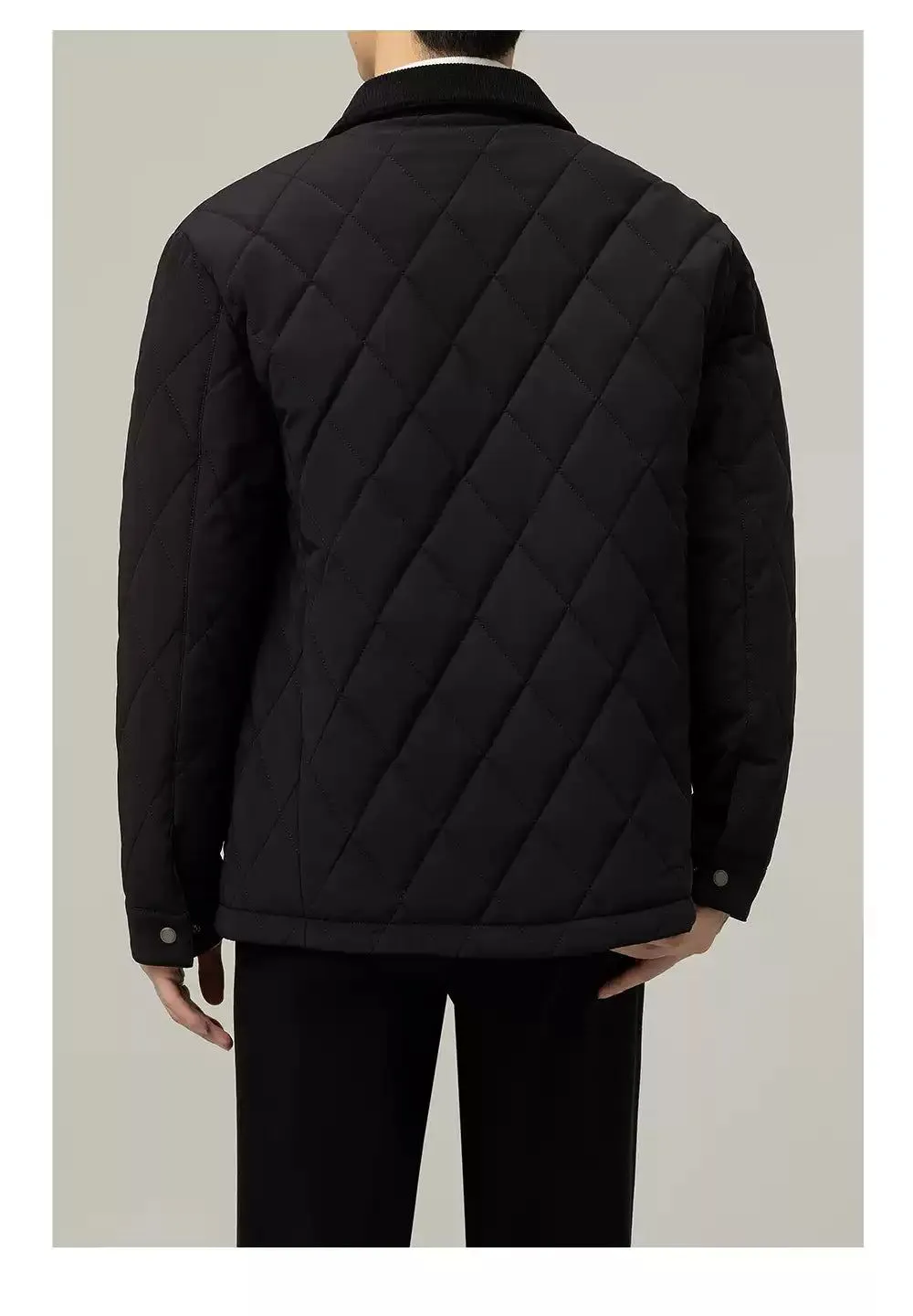 Zhou Chic Quilted Button Jacket