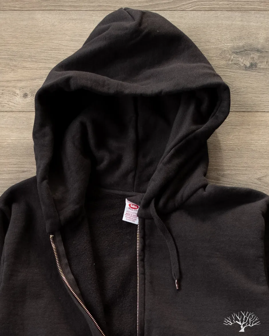 Zip Hoodie Sweatshirt - Black